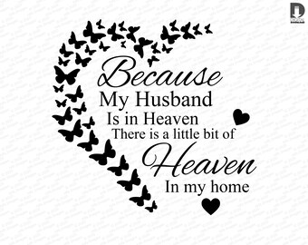Free Free 58 Husband In Heaven Svg SVG PNG EPS DXF File