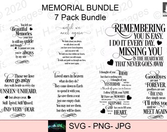 Download Memorial Bundle Etsy