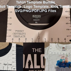 Download Printable T Shirt Alignment Tool Template Bundle Adult Etsy