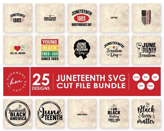 Download Juneteenth Svg Bundle 25 Cricut Designs Juneteenth 1865 Etsy