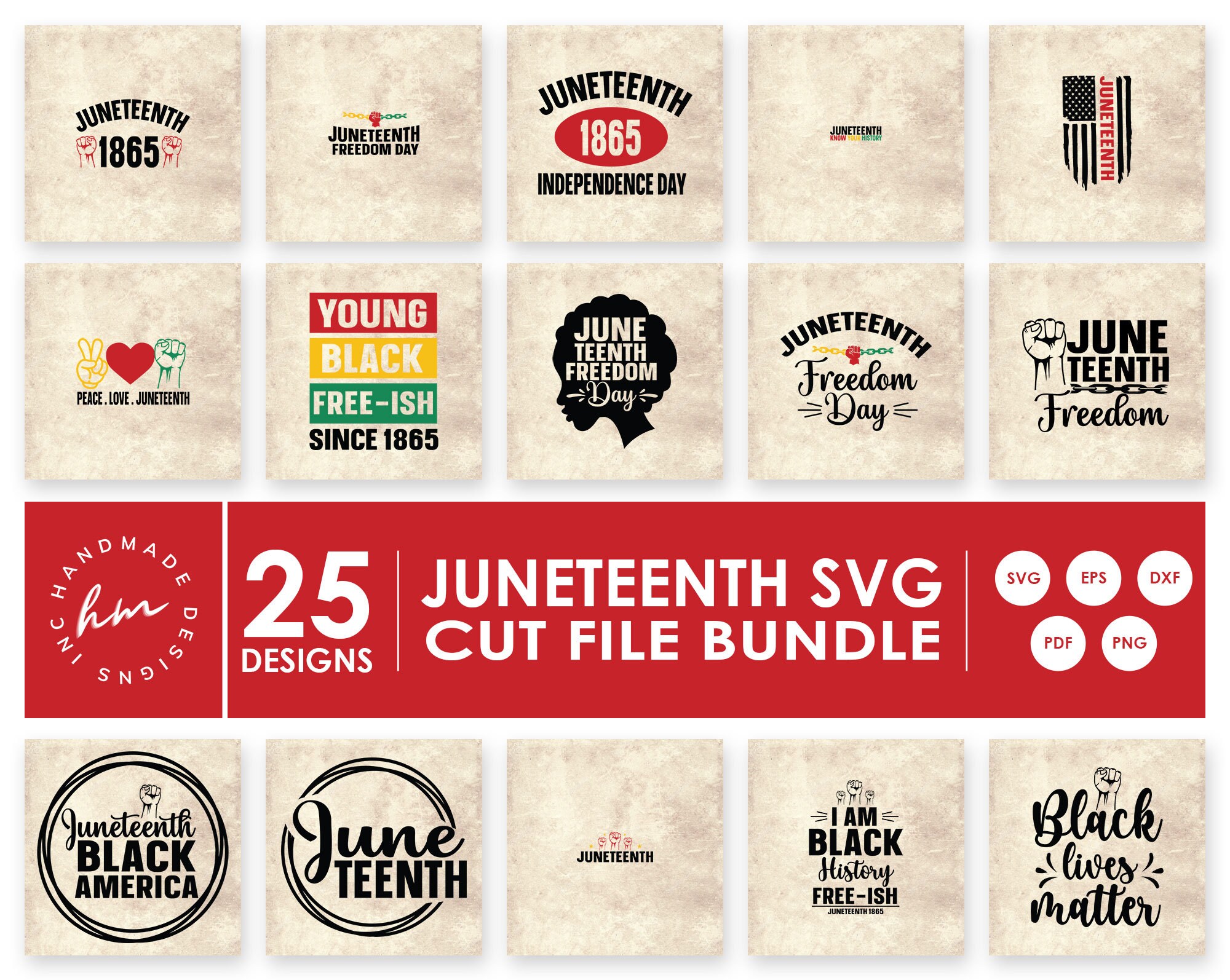 Download Juneteenth Svg Bundle 25 Cricut Designs Juneteenth 1865 Etsy
