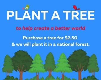 Shop for a Cause: Plant a Tree in a National Forest * Sponsor A Seedling  * Buy  1 Tree to Save Our Forests * Fight Climate Change * Charity