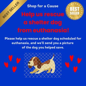 Help SAVE Shelter DOG Puppy from EUTHANASIA Rescue * Includes Digital Certificate of Giving or Ship a Gift for Good Package * Charity