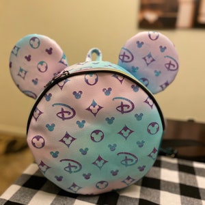Handmade Pink/Blue Disney Mickey backpack