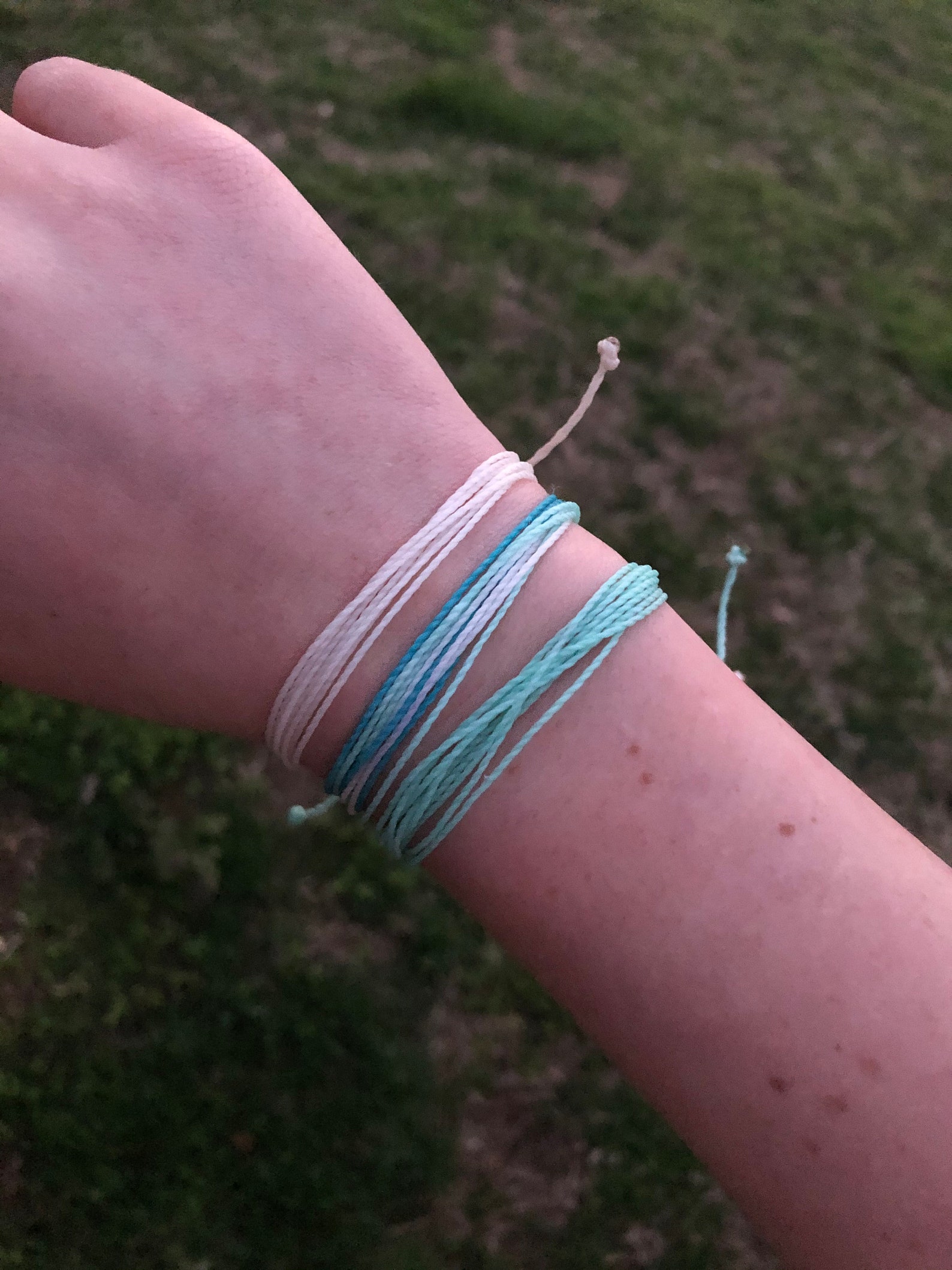 Waterproof Pura Vida Style Bracelet Solid White Etsy