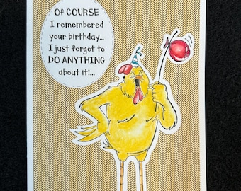 Belated Birthday Card