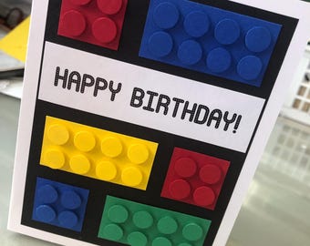 Lego Birthday Card