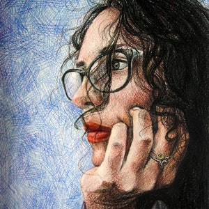 Op maat gemaakt kleurpotloodportret op bestelling, tekening van foto, gepersonaliseerd cadeau, familie, koppelportret van foto