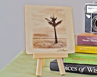 Palm Tree Mini Art- with mini easel