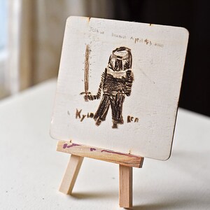 Customized art with kid&#39;s drawing