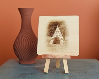 Tipi- Mini Wood Art