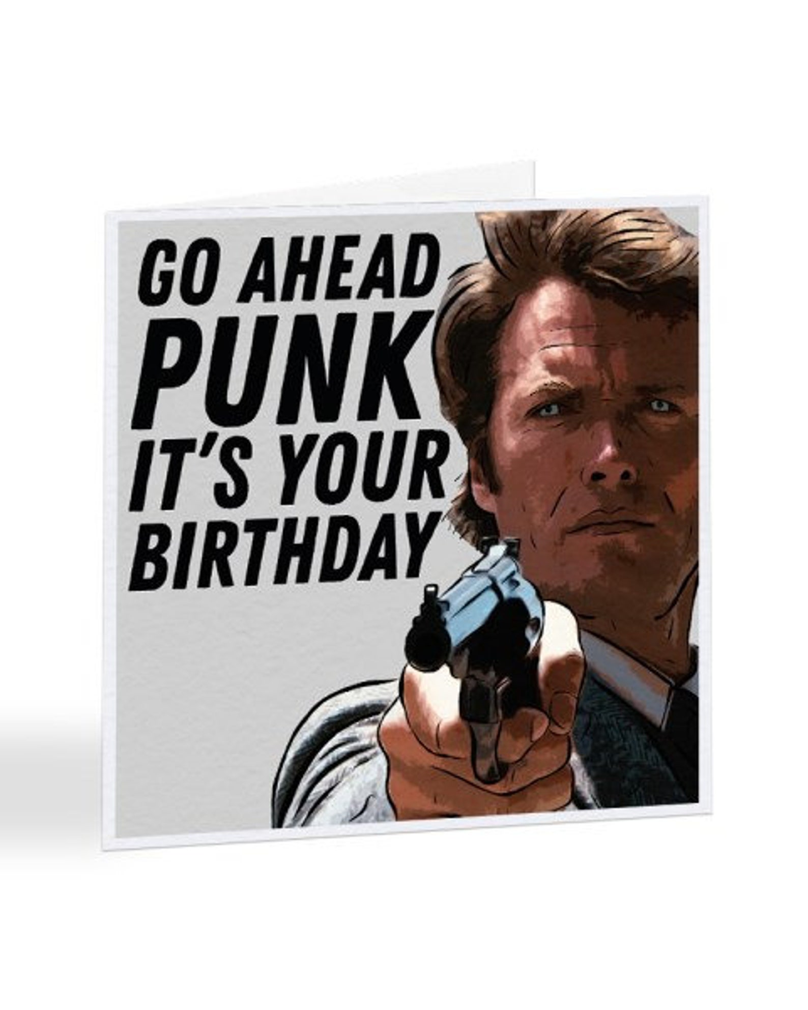 Clint Eastwood Birthday Card | Etsy