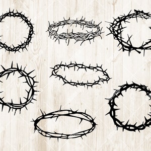 Crown of Thorns Bundle svg , Easter SVG, Jesus Bundle SVG, Religious, Cricut, Glowforge Easter SVG,  Digital File Download