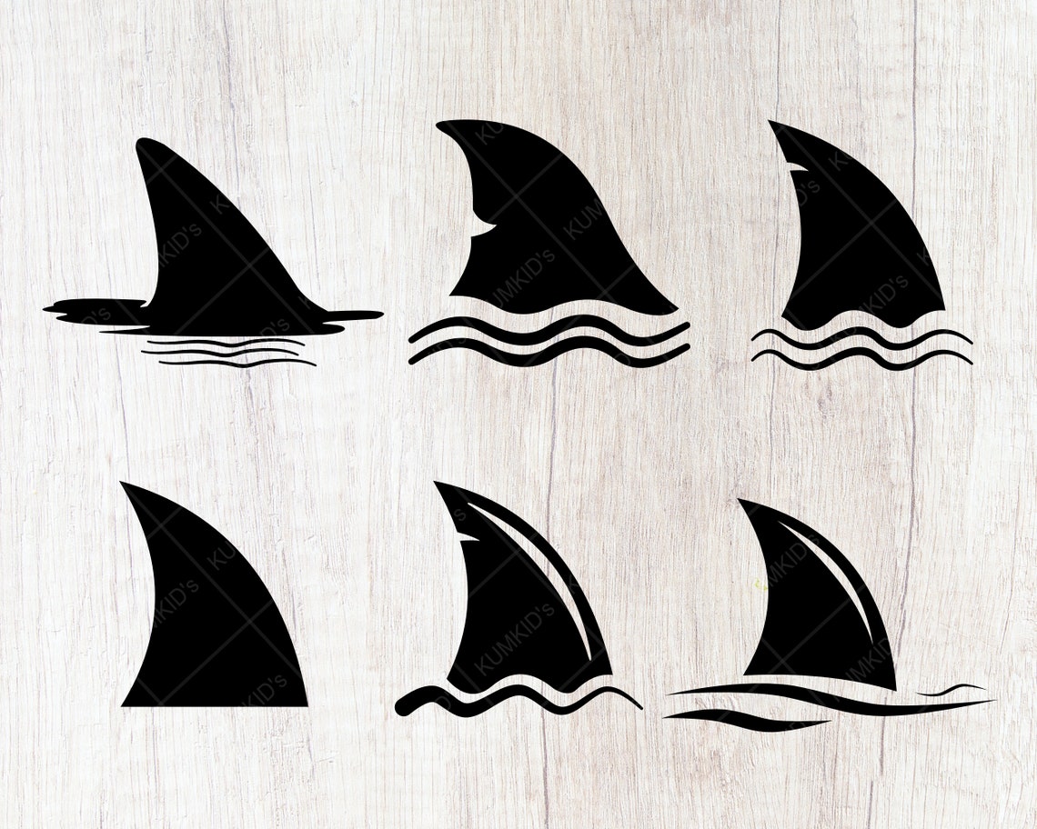 Download Shark Fin Bundle Shark Fin SVG Baby Shark Svg Shark Svg | Etsy
