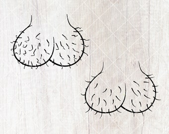 Hairy Balls SVG, Hairy Balls Clip Art, Scrotum Silhouettes, Hairy Balls Cutting File, EPS,PNG, Digital File Download