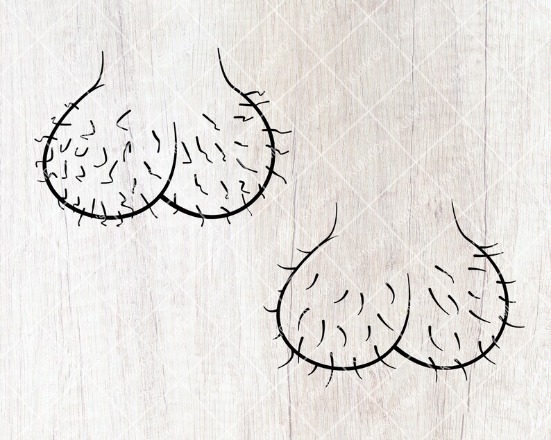 Hairy Balls SVG Hairy Balls Clip Art Scrotum Silhouettes Etsy