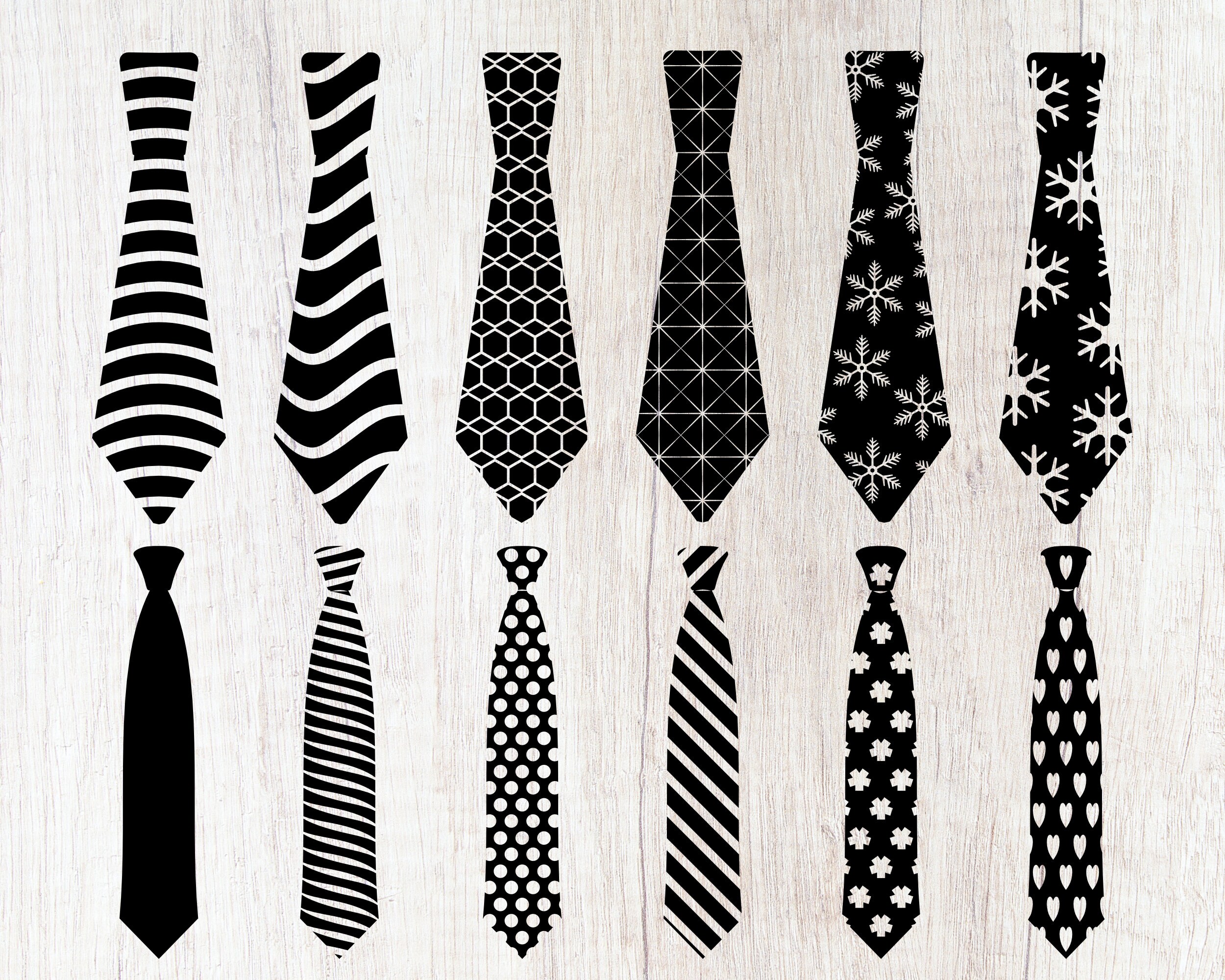 12 Necktie Svg Tie SVG Bundle Necktie Men svg Tie clipart Etsy