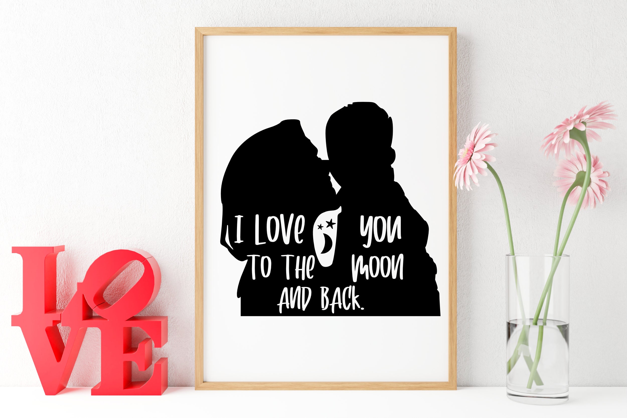 Download I Love You To The Moon And Back SVG Mother Son SVG Mom Life | Etsy