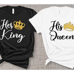 Couple's Prints - Her King. His Queen