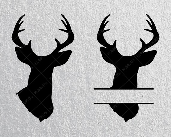 Download Deer Head Bundle Svg Deer Head Name Elk Head Monogram Svg Etsy