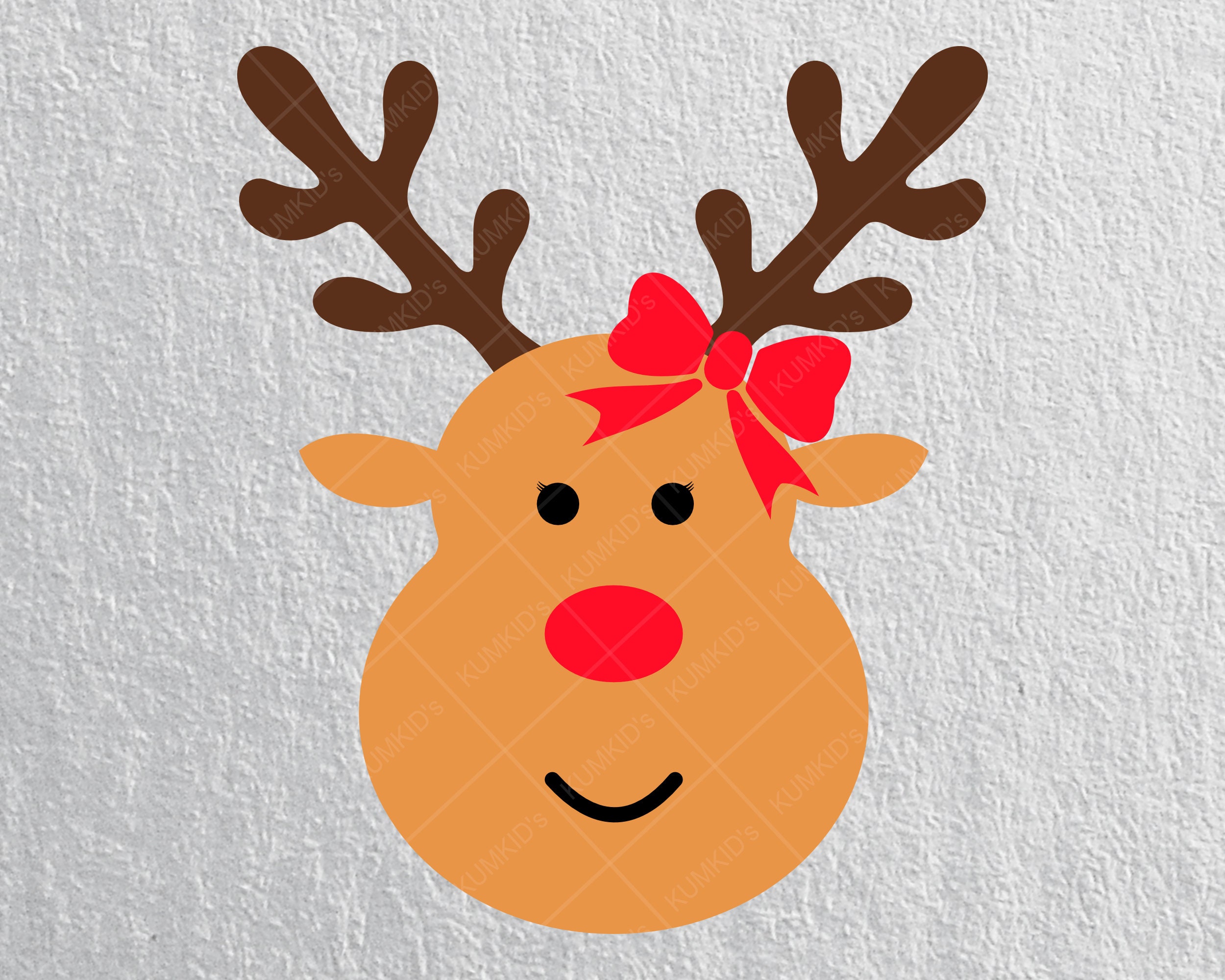 Girl Reindeer SVG