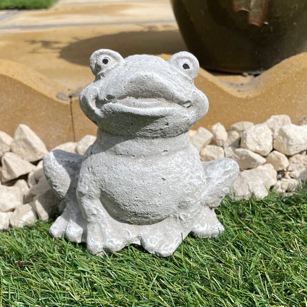 Frog Garden Ornament Etsy UK