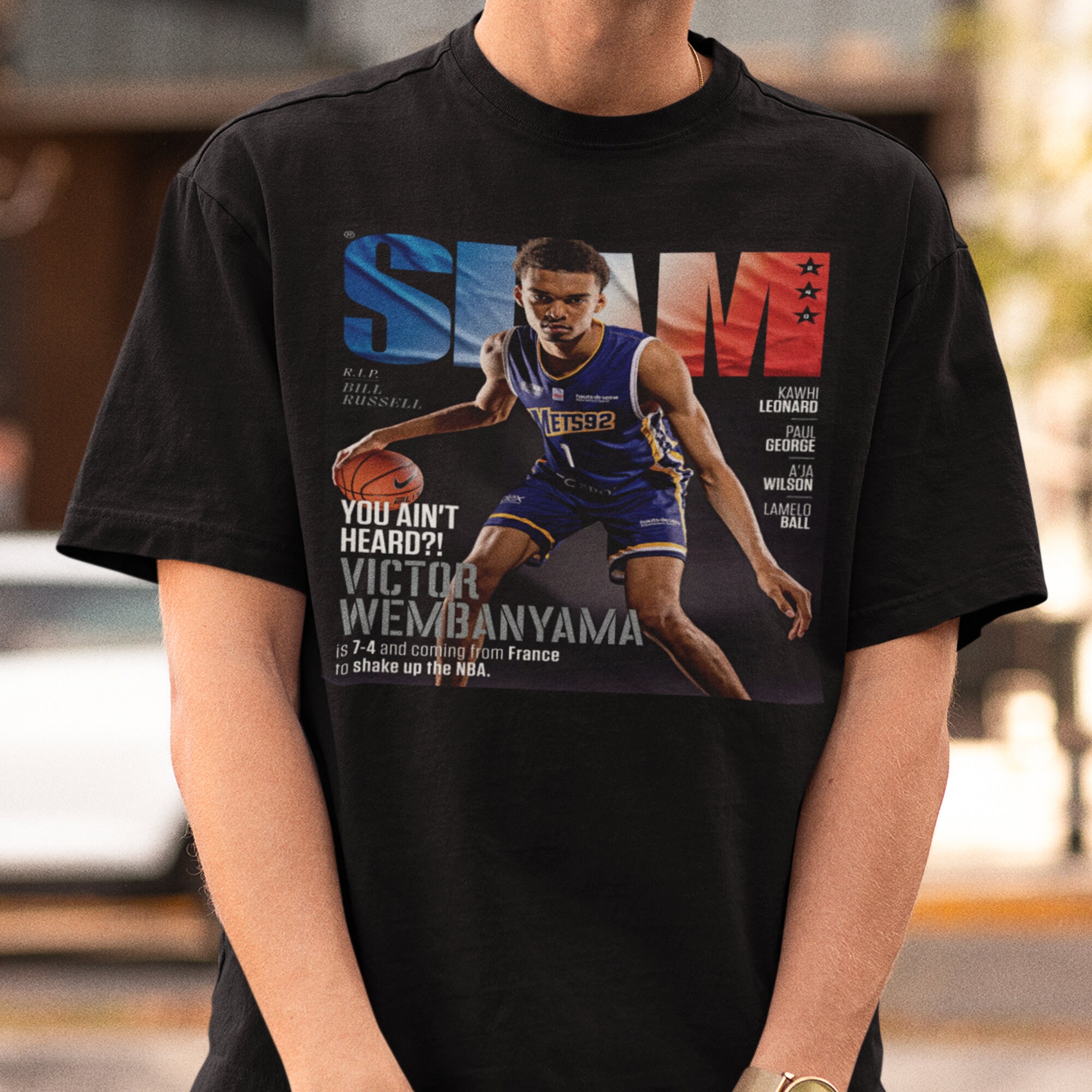 Victor Wembanyama Short Sleeve T-shirt NBA Player Shirt - Etsy