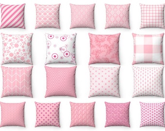 Pink Outdoor Pillow Etsy