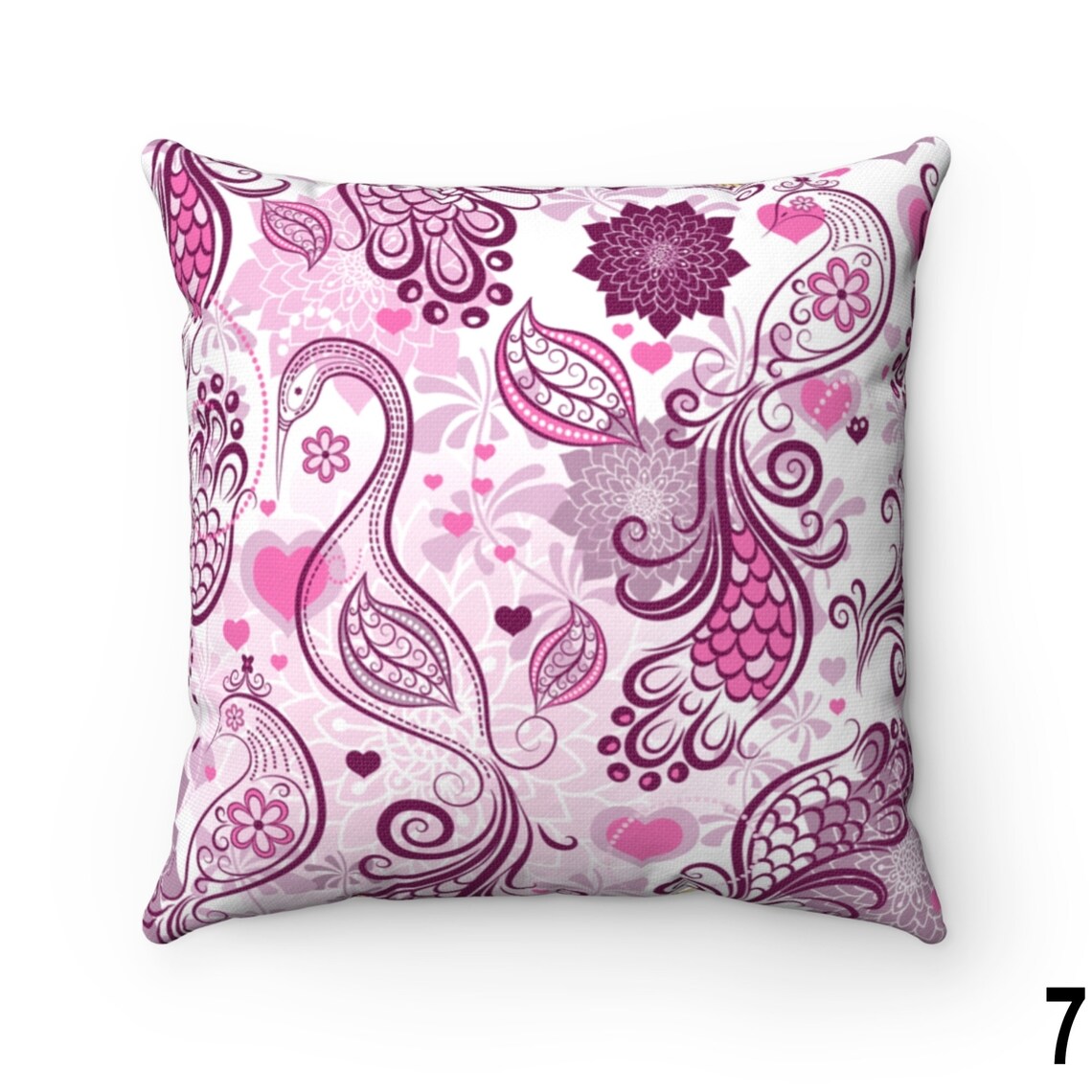 Floral Summer Throw Pillow Case Cover Couch Sofa Blue Green Etsy