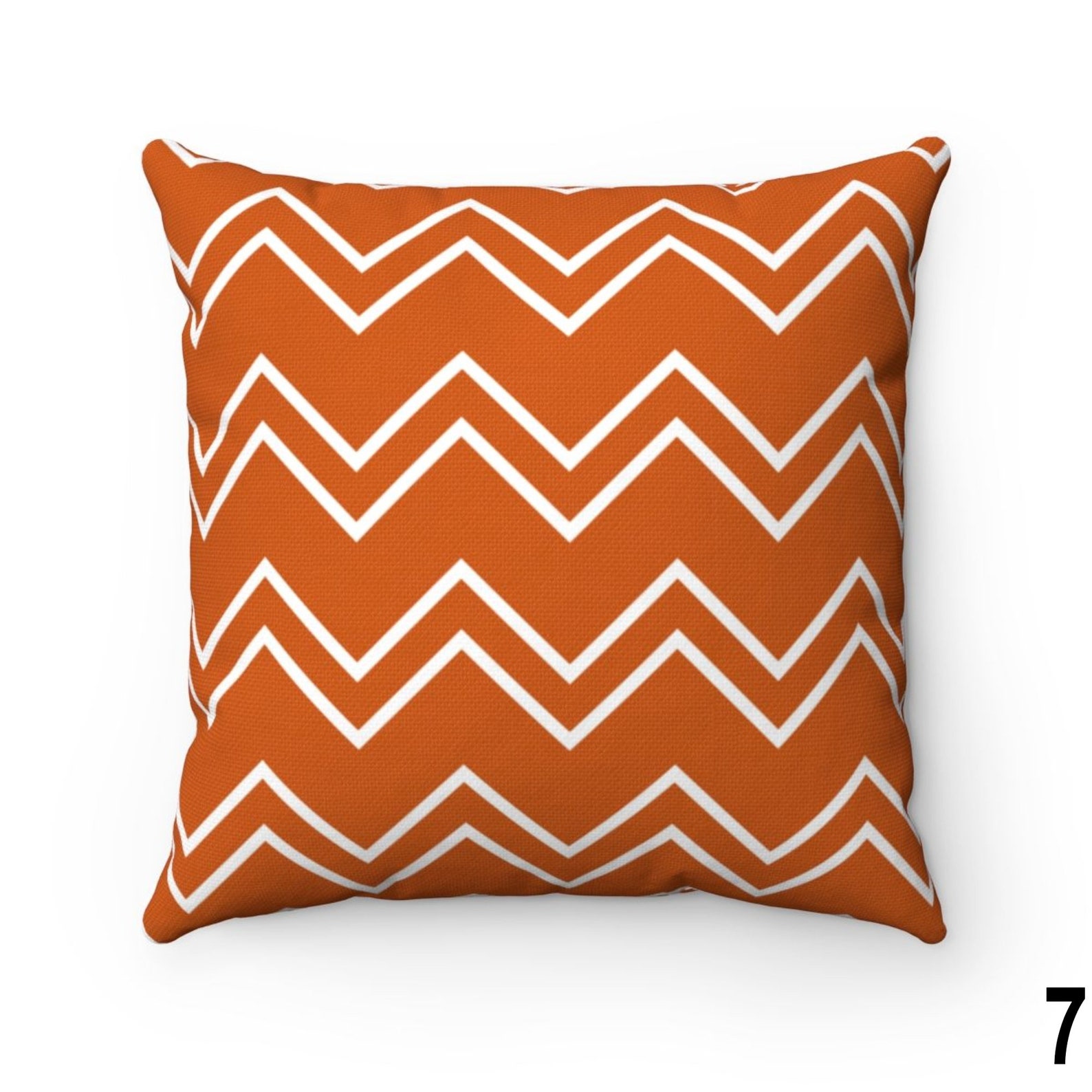 Burnt Orange Throw Pillow Cover Farmhouse Indoor Outdoor Etsy