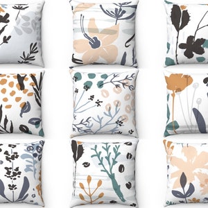 Abstract Throw Pillow Cover, Modern Cushion Case, Outdoor Indoor Couch Pillow, 16x16 18x18 20x20 Contemporary Accent Pillow, 26x26 Euro Sham