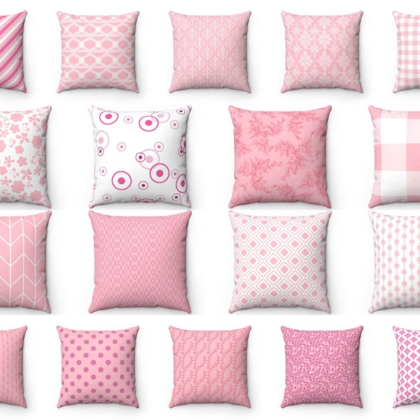 Pink Throw Pillow Etsy