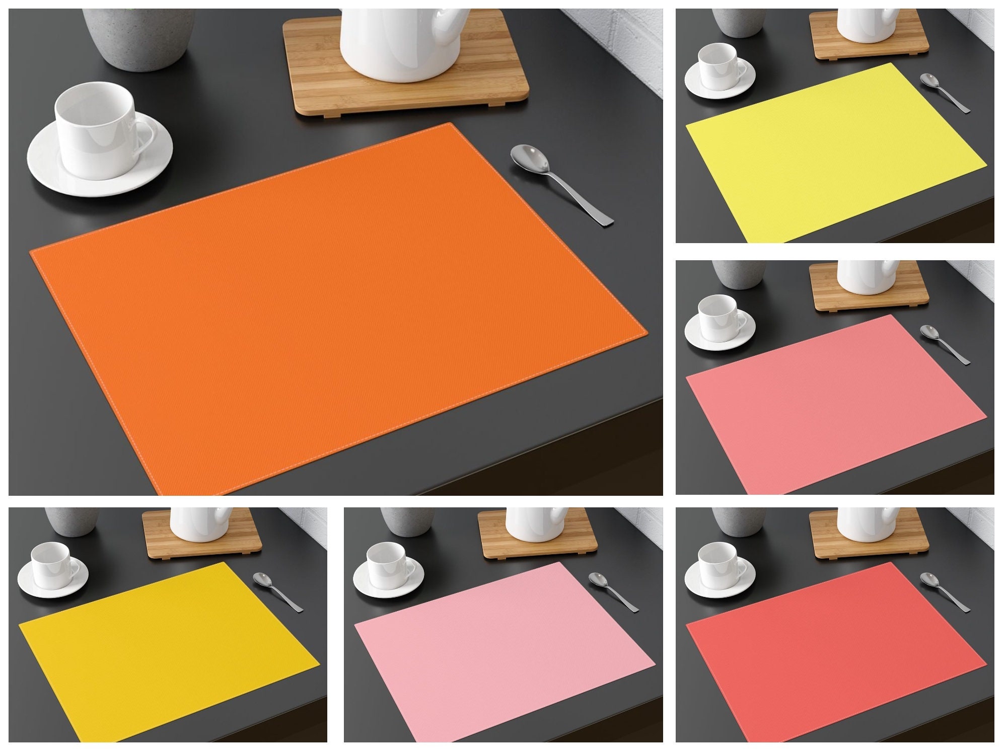 Silicone table, mat with a graduation - pink 40x30 cm