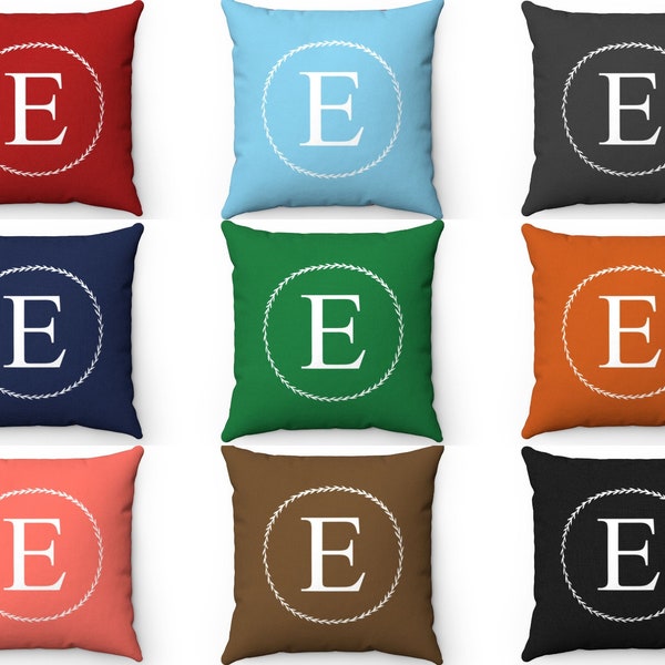 Red Letter Throw Pillow Etsy