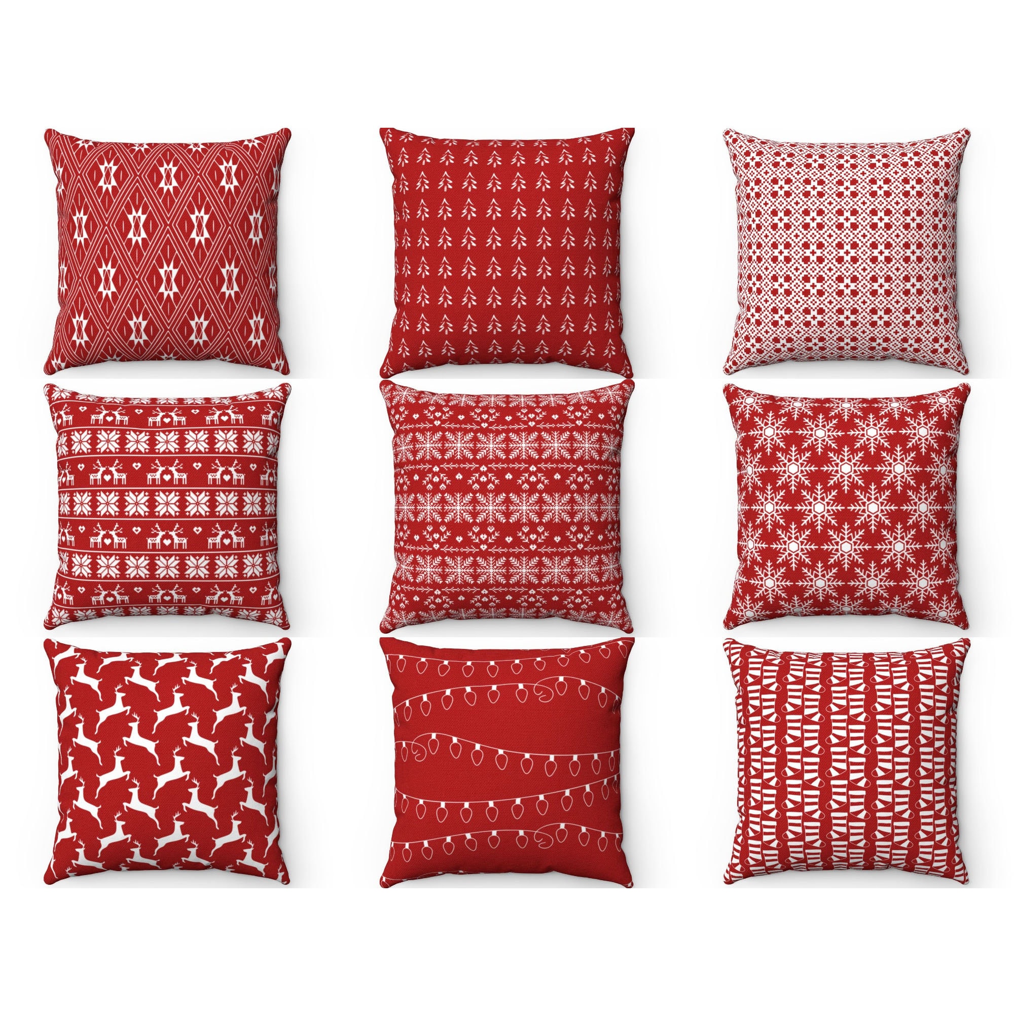 Outdoor Christmas Pillows Etsy UK