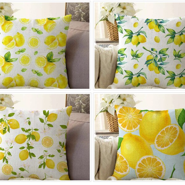 Citrus Garden Pillow Etsy
