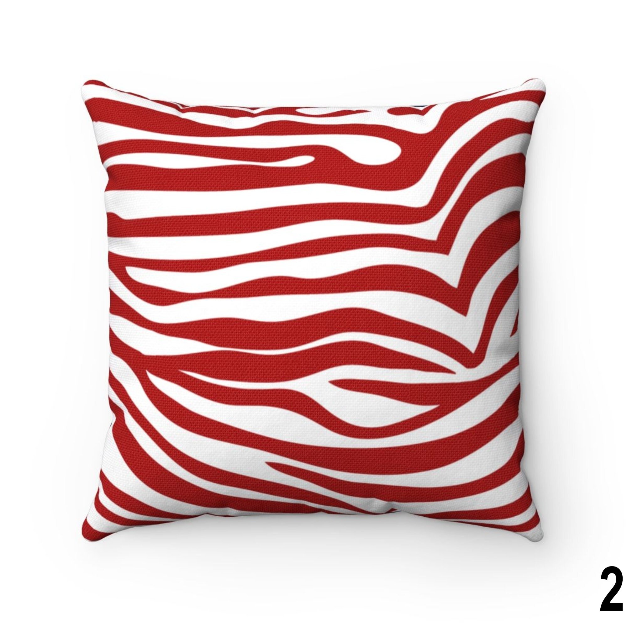 Zebra Throw Pillow Cover Safari Animal Print Outdoor 16x16 Etsy
