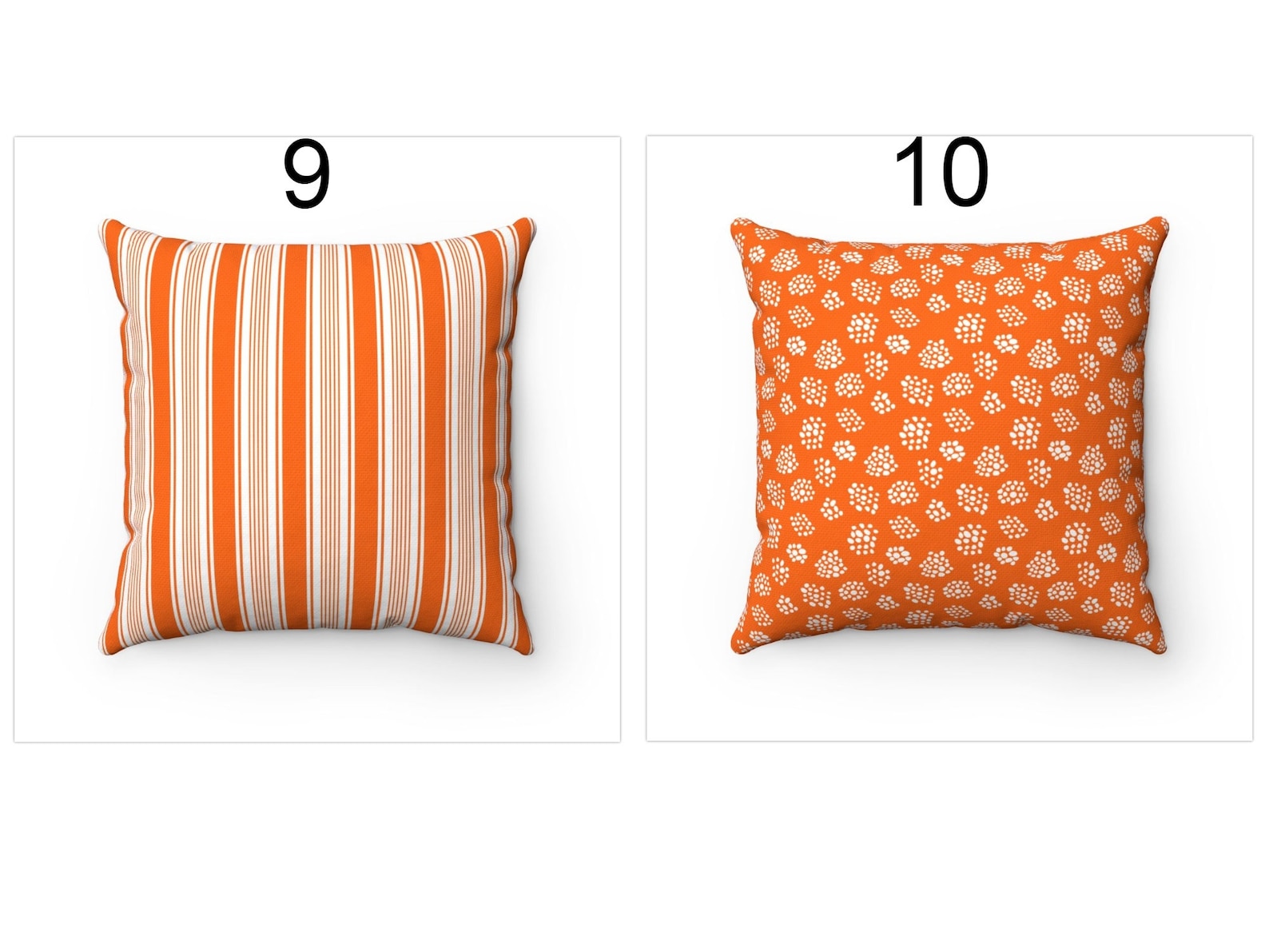 Outdoor Orange Fall Throw Pillow Cover Autumn Halloween Etsy