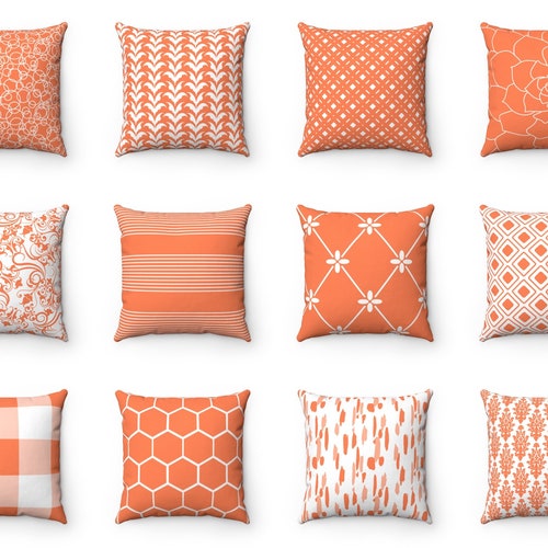 Coral Pillow Cover Coral Outdoor Pillow 
