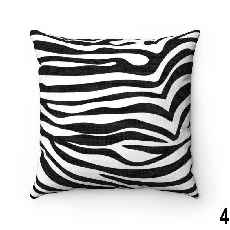 Black White Animal Print Throw Pillow Cover Dalmatian Pillow Etsy
