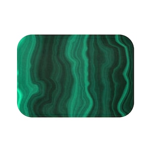 Green Bath Mat, Agate Abstract Bath Mat, Anti Slip Bath Floor Rug, Washable Shower Mat, Modern Bathroom Decor Gift, Toilet Mat, Home Gift
