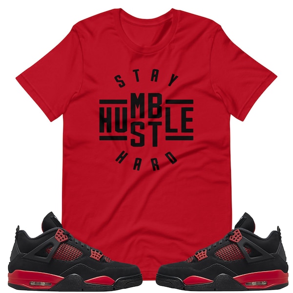 Air Jordan 4 Red Thunder Shirt | Air Jordan 4 Shirt | Red Thunder Shirt