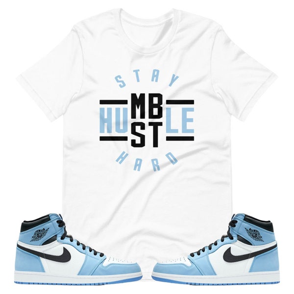 university blue jordan 1shirt