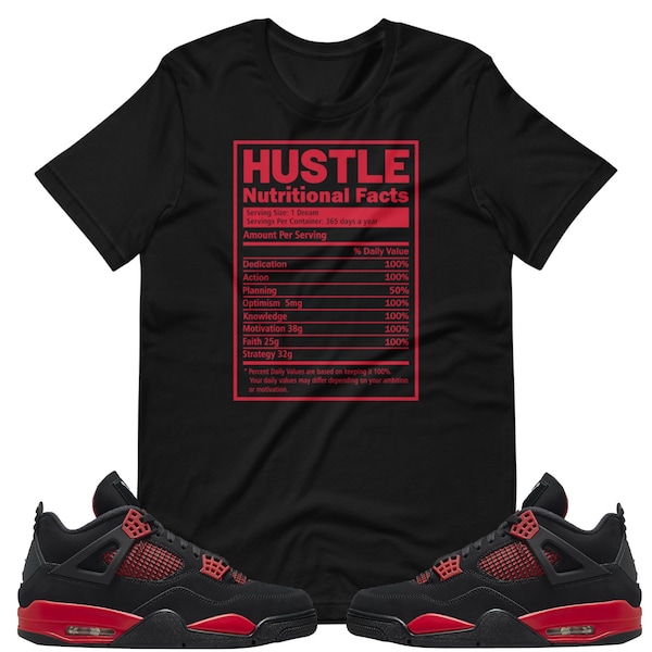 Air Jordan 4 Red Thunder Shirt | Air Jordan 4 Shirt | Red Thunder Shirt