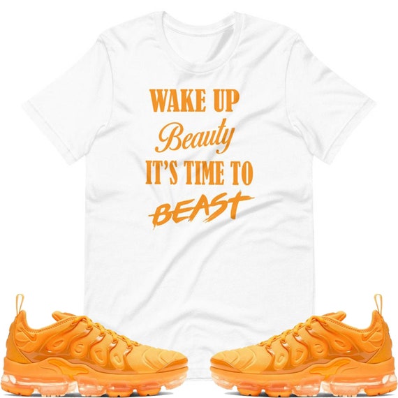 orange vapormax plus outfit