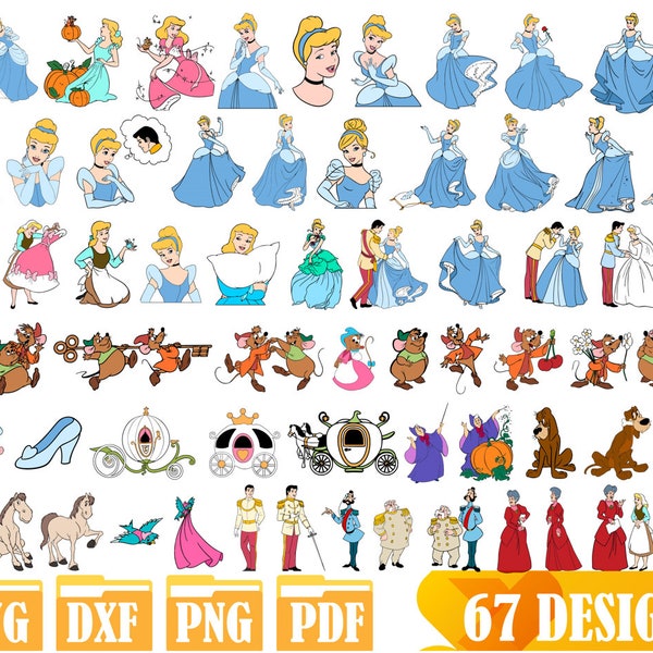 Easy to use 67 High quality designs (Layered SVG, DXF, PNG)