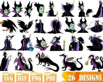 Fácil de usar 26 diseños de alta calidad (SVG en capas, DXF, PNG, PDF)
