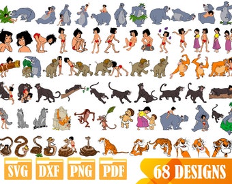 Easy to use 68 High quality designs (Layered SVG, DXF, PNG, pdf)