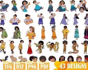 Easy to use 43 High quality designs (Layered SVG, DXF, PNG, pdf)