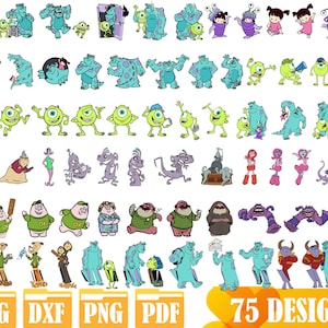 Easy to use 75 High quality designs (Layered SVG, DXF, PNG, pdf)